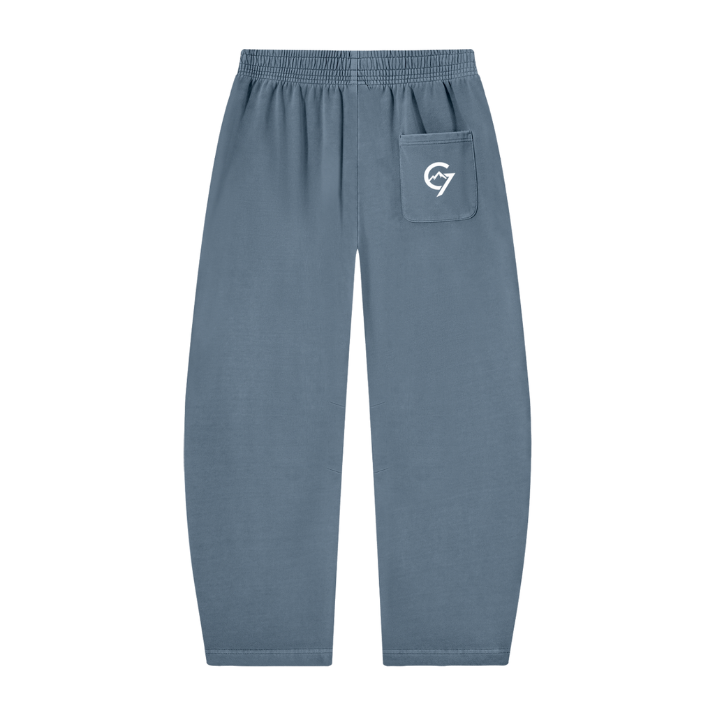 Gymora's Unisex Vintage Washed Barrel Leg Sweatpants