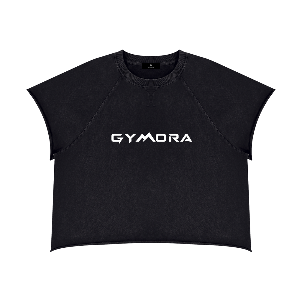 Gymora's Unisex Vintage Wash Raw Edge Boxy T-Shirt