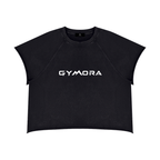 Gymora's Unisex Vintage Wash Raw Edge Boxy T-Shirt