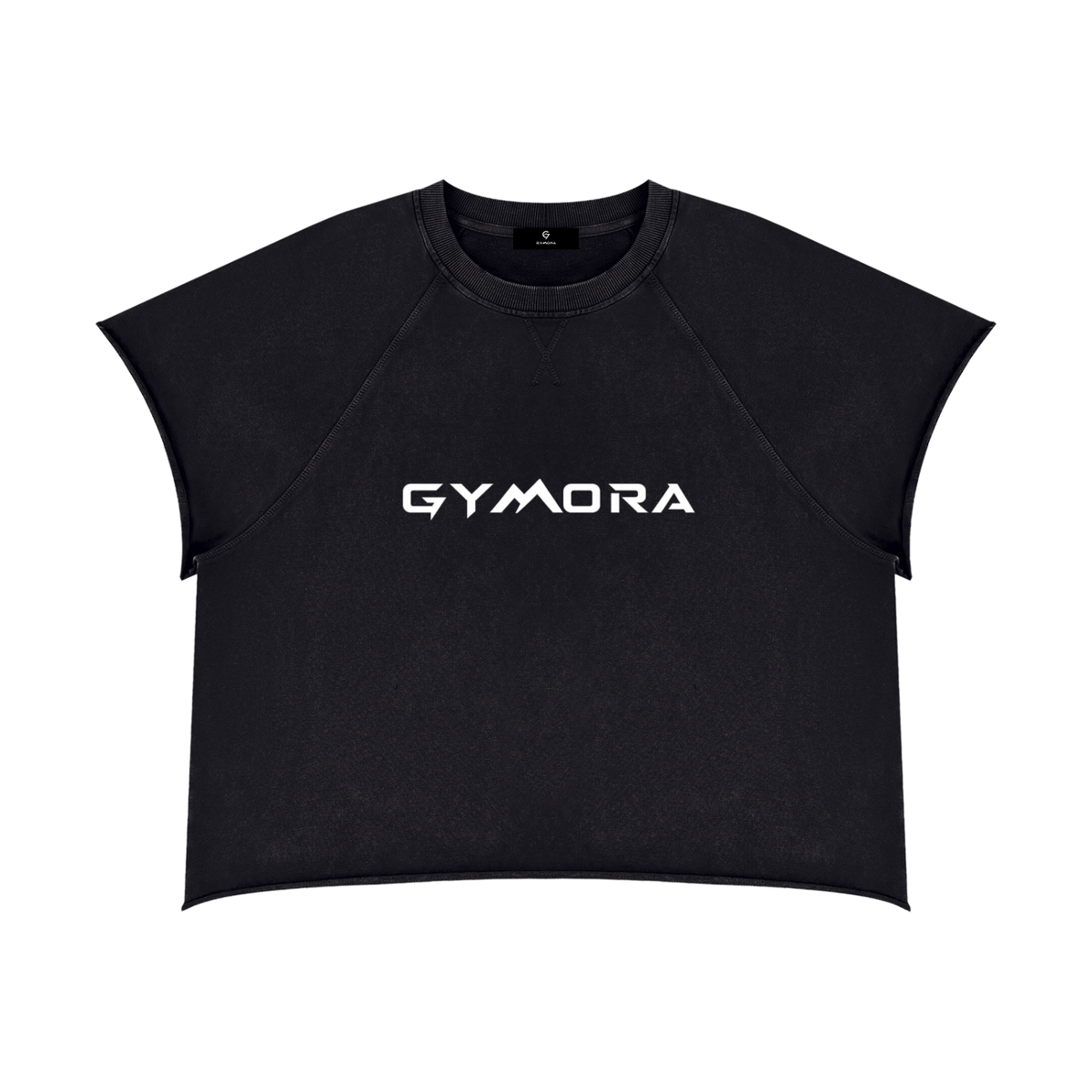 Gymora's Unisex Vintage Wash Raw Edge Boxy T-Shirt