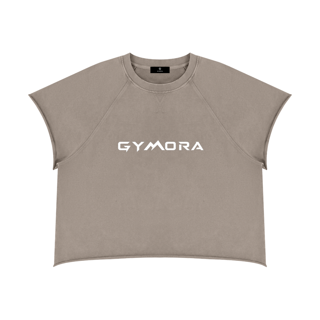 Gymora's Unisex Vintage Wash Raw Edge Boxy T-Shirt