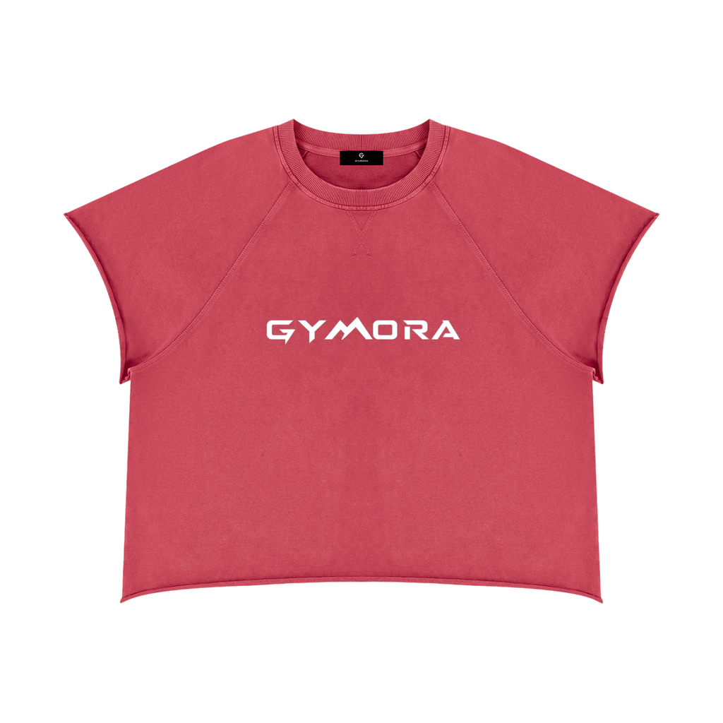 Gymora's Unisex Vintage Wash Raw Edge Boxy T-Shirt