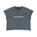 Gymora's Unisex Vintage Wash Raw Edge Boxy T-Shirt