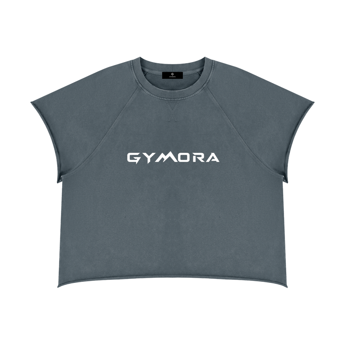 Gymora's Unisex Vintage Wash Raw Edge Boxy T-Shirt