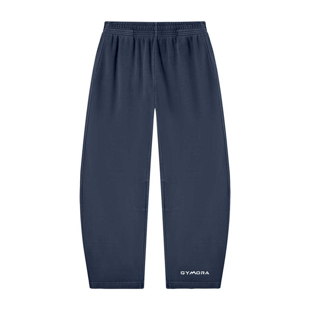 Gymora's Unisex Vintage Washed Barrel Leg Sweatpants