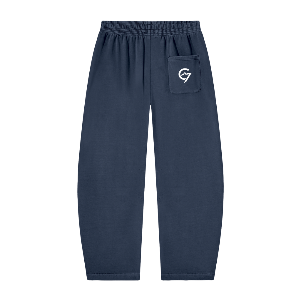 Gymora's Unisex Vintage Washed Barrel Leg Sweatpants